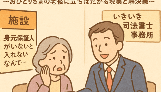 施設に入れない!?「身元保証人がいない」という壁～おひとりさまの老後に立ちはだかる現実と解決策～